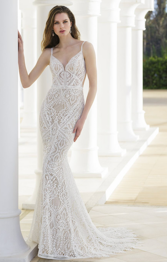 Blue by Enzoani Rebekah, Size 8